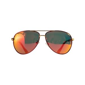 Red Aviator sunglasses